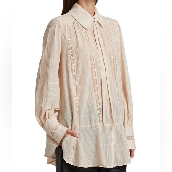 FREE People Mikaela Embroidered Tunic Top - Picture 1 of 13